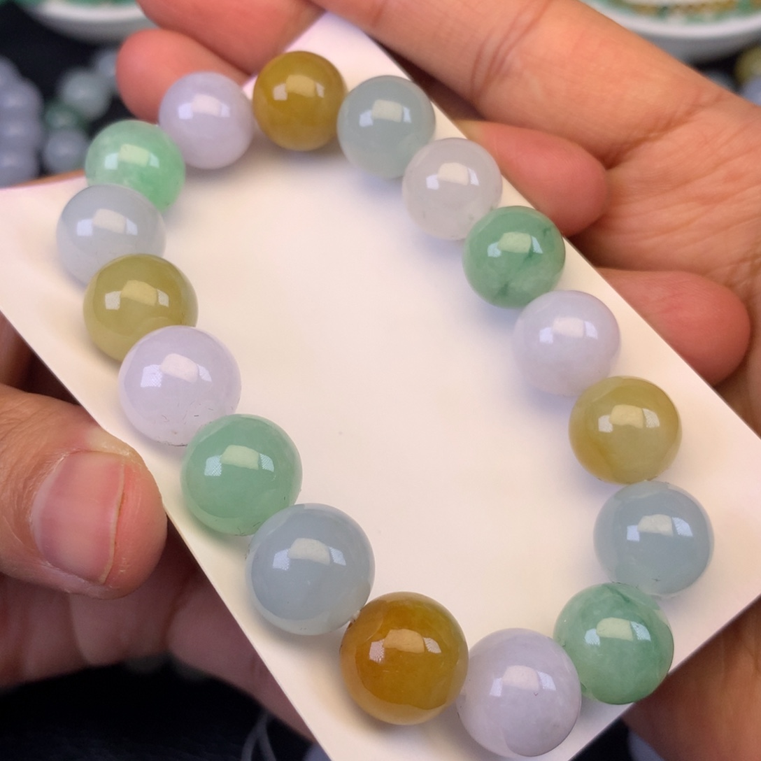 翡翠未镶嵌颈饰天然缅甸翡翠A货卡12