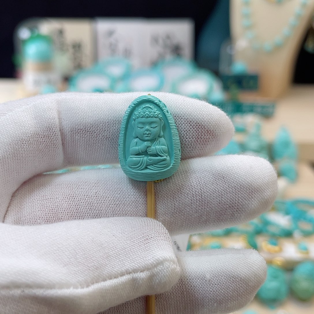 绿松石珠宝奇石未镶嵌