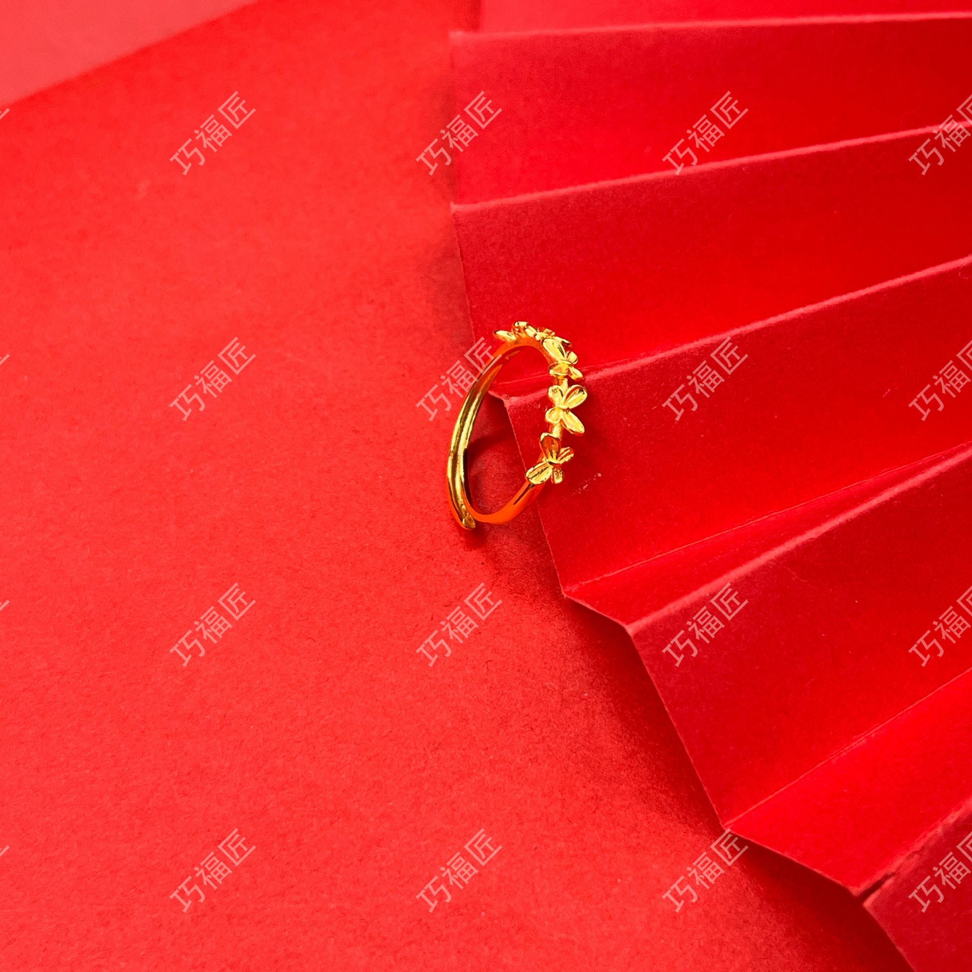 足银戒指 小蝴蝶戒指 气质百搭款时尚复古简约精美