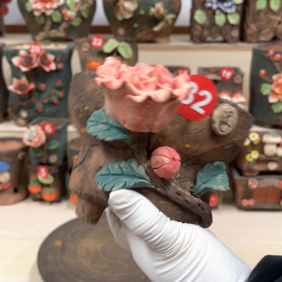 【闪购商品】紫砂花盆32号口径12外高10.5