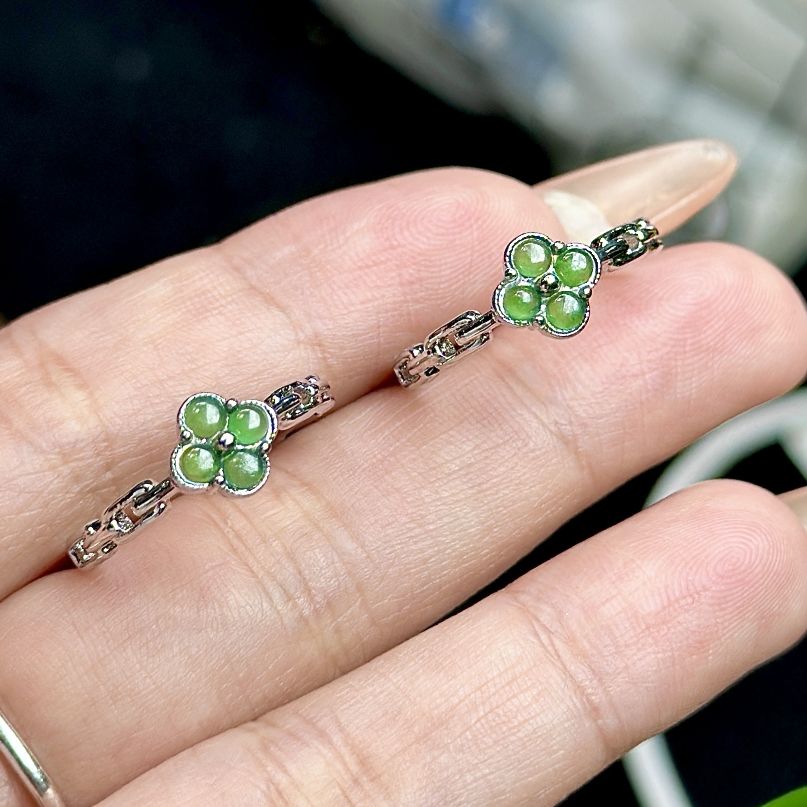 【CH】翡翠四叶草戒指（多样性发其一）