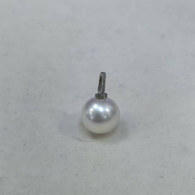 海水澳白维纳斯珍珠吊坠12-13mm（含吉尔德大证）