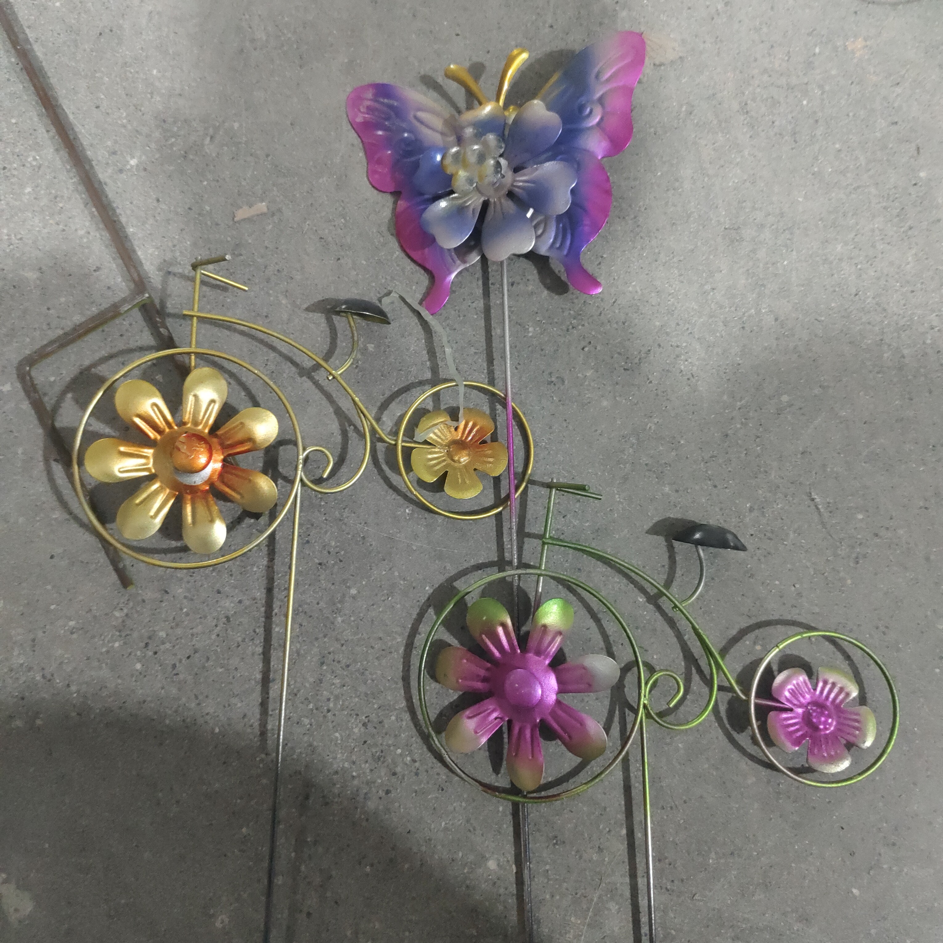 铁艺小风车三件套 台风才能转