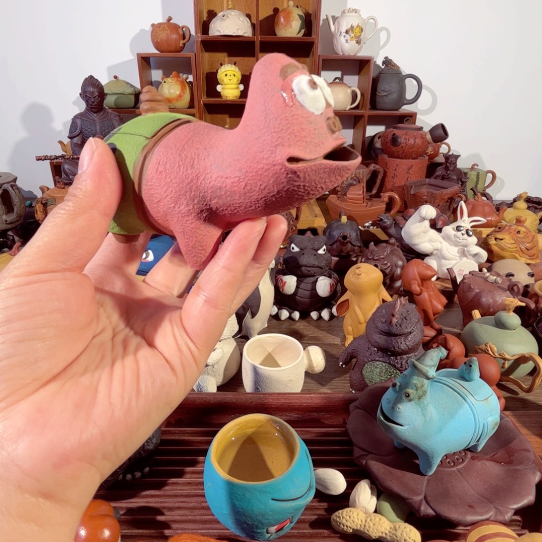 紫砂茶壶鱼****呢纯手工制作过程非常