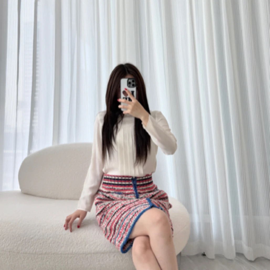 99新 Chanel/香奈儿 A100192/彩色半身裙/尺码36
