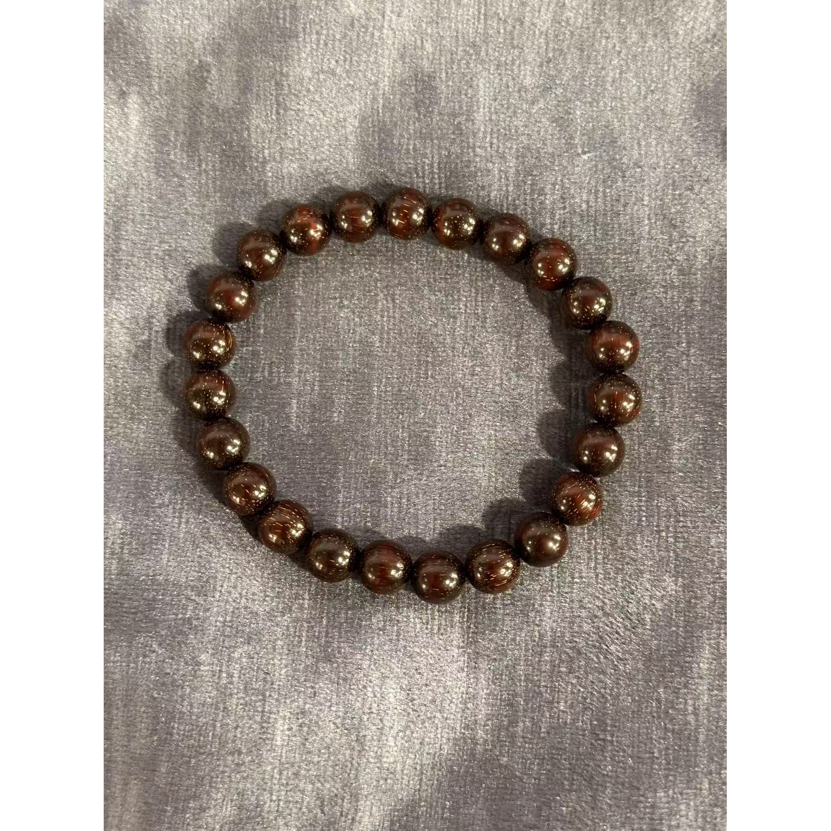 紫檀单圈手串女款卡8 382（无礼盒）