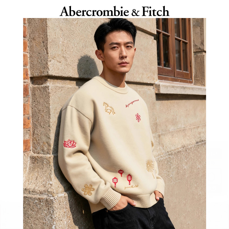 【马年新春】AF保暖宽松毛衣针织衫26春季新款男装120-5278