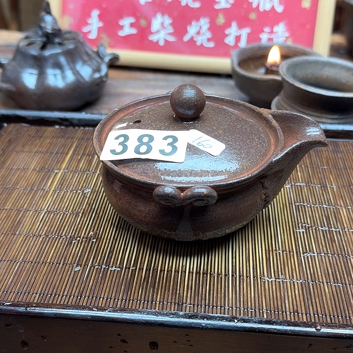 纯手工制作粗陶茶具