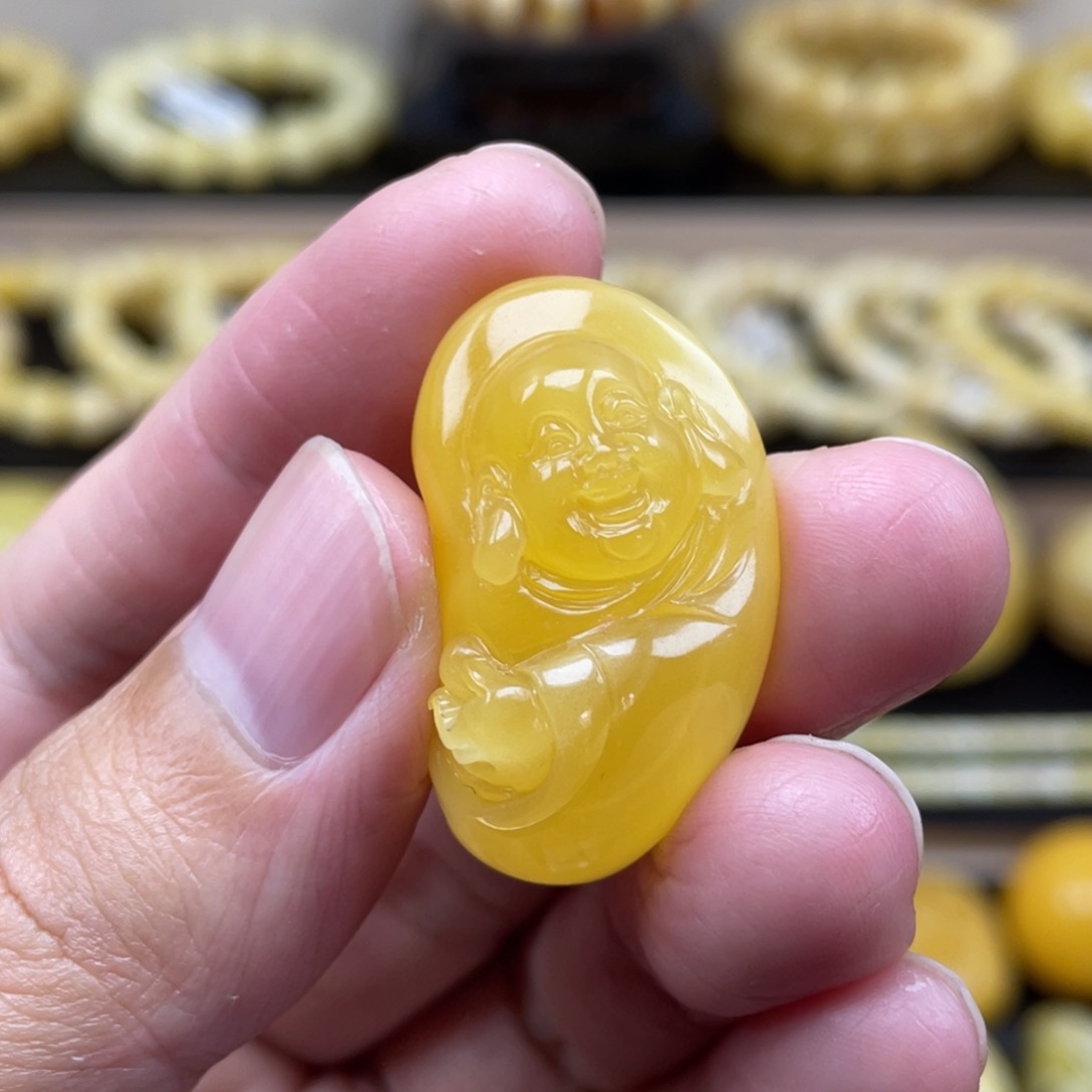 琥珀裸石未镶嵌琥珀蜜蜡