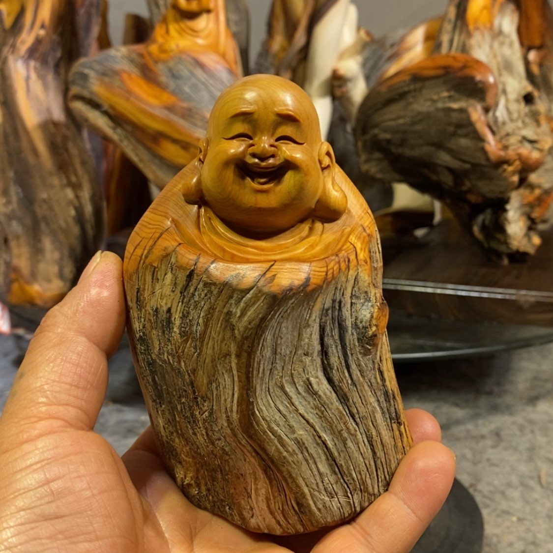 【闪购商品】柏木（崖柏）木雕工艺品摆件