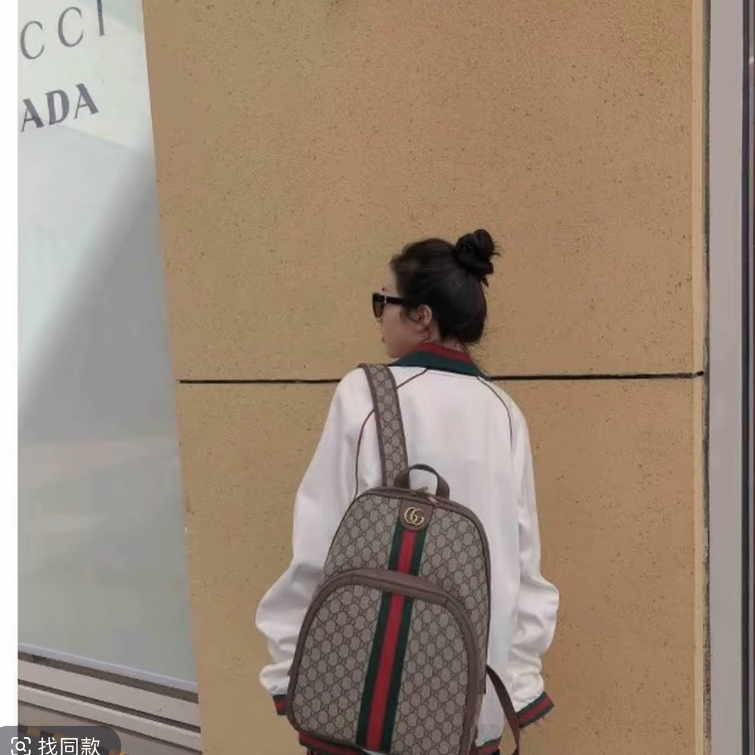95新 GUCCI/古驰 95新 GUCCI/古驰 古驰Gucci 老花双肩包 972438