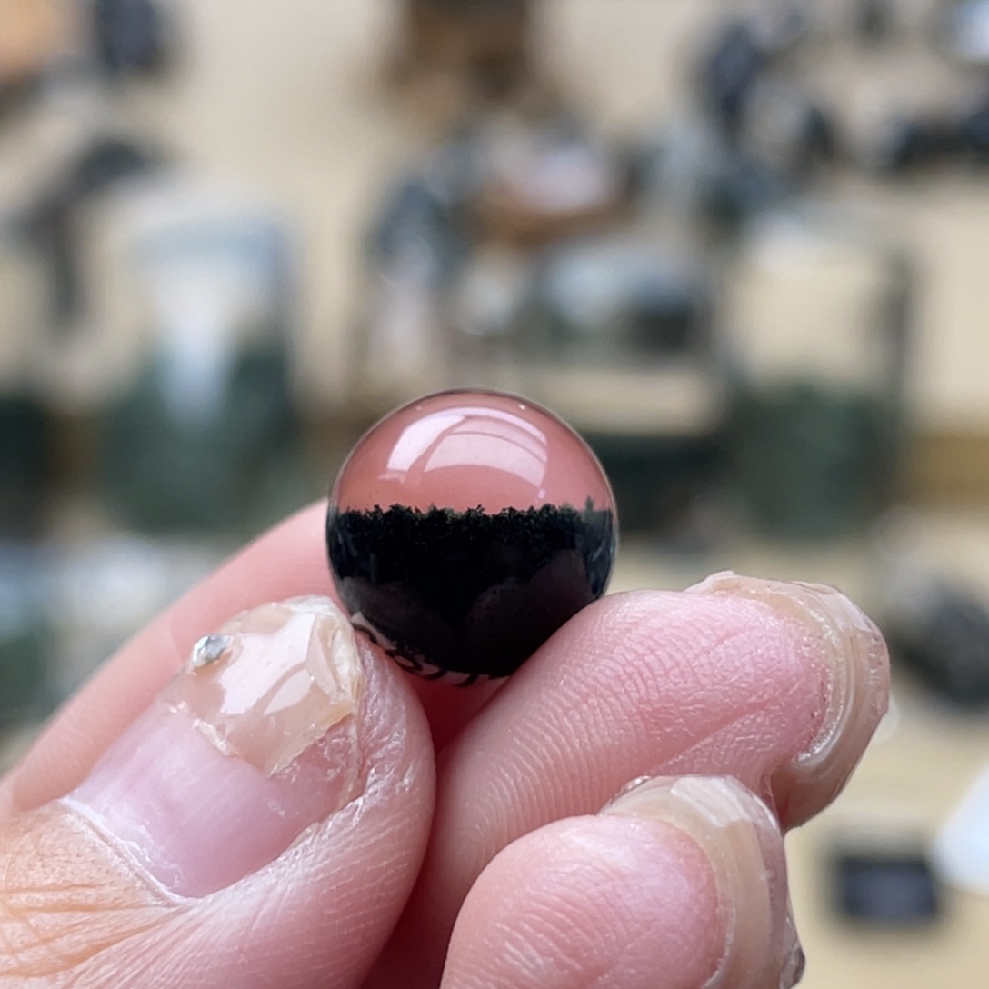 颈饰未镶嵌水晶绿幽灵吊坠