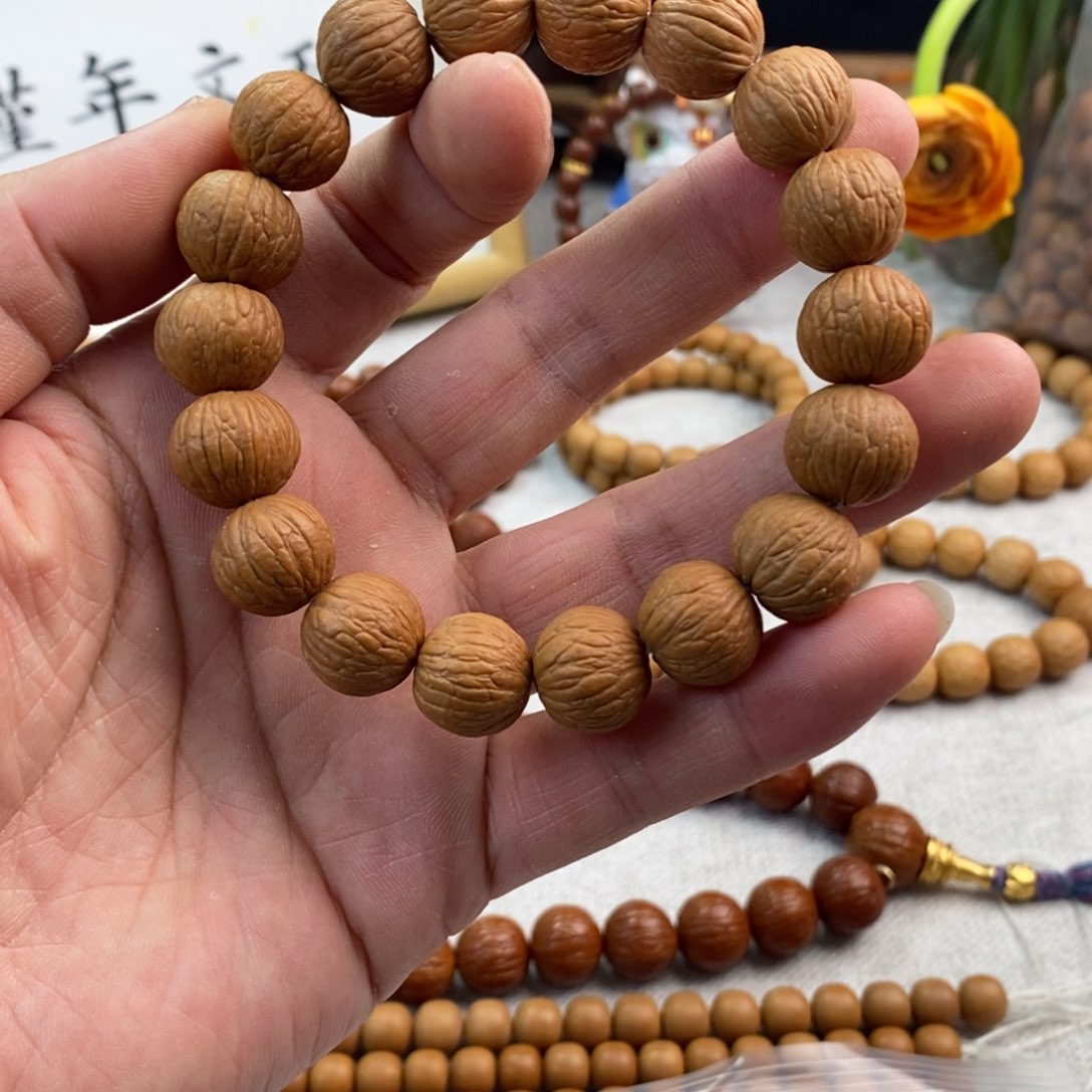 【闪购商品】猴头核桃手串凤羽s手串