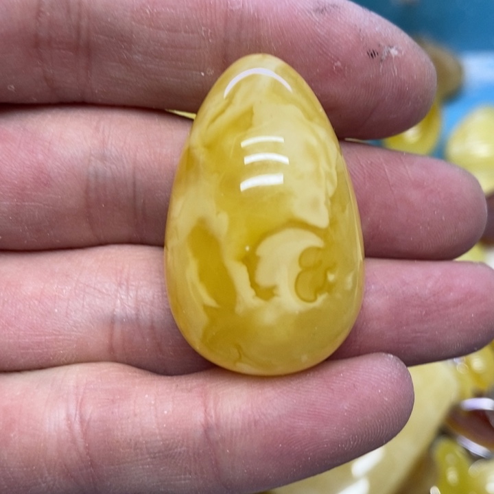 蜜蜡裸石未镶嵌吊坠