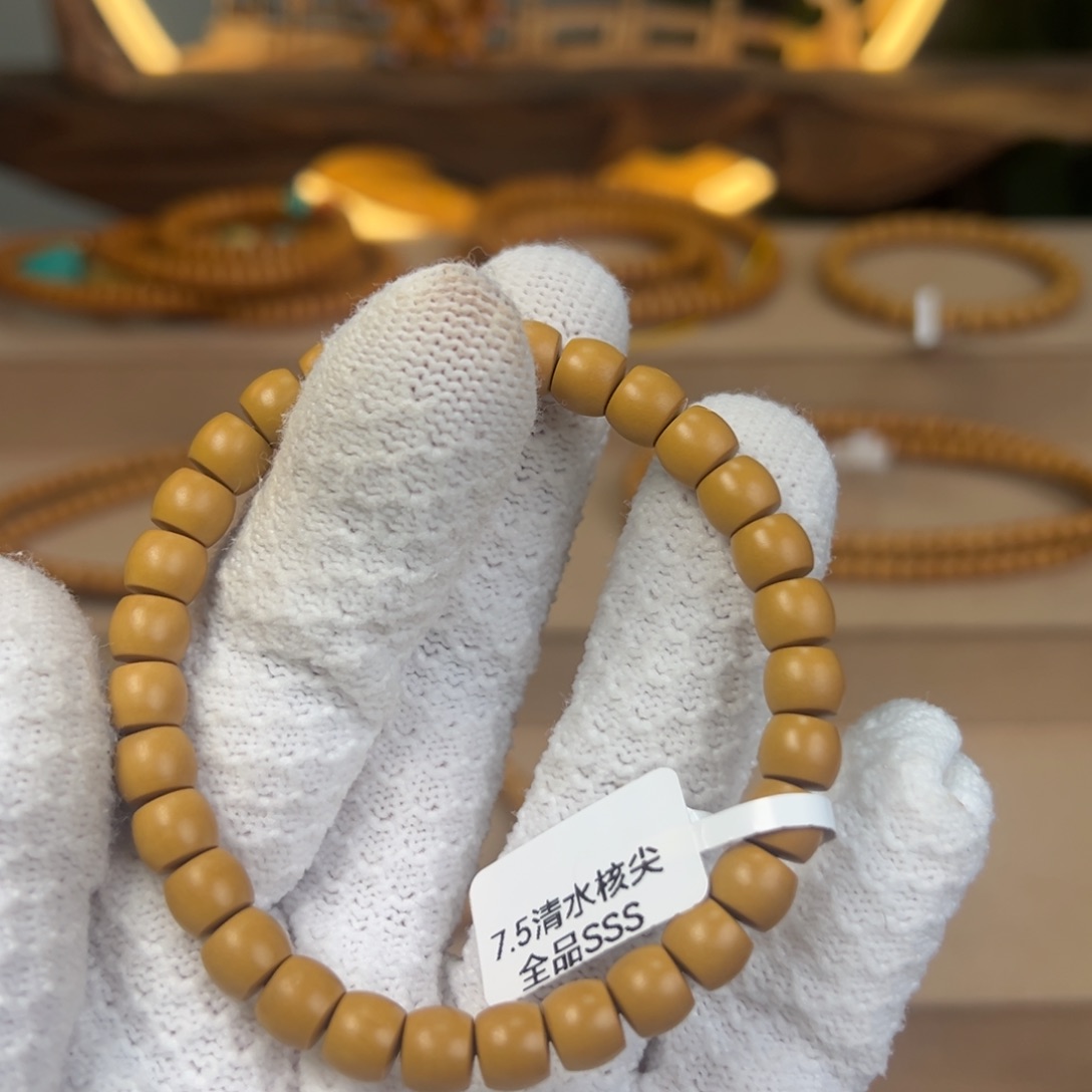 知***。手串/手链橄榄核@@单圈7.5