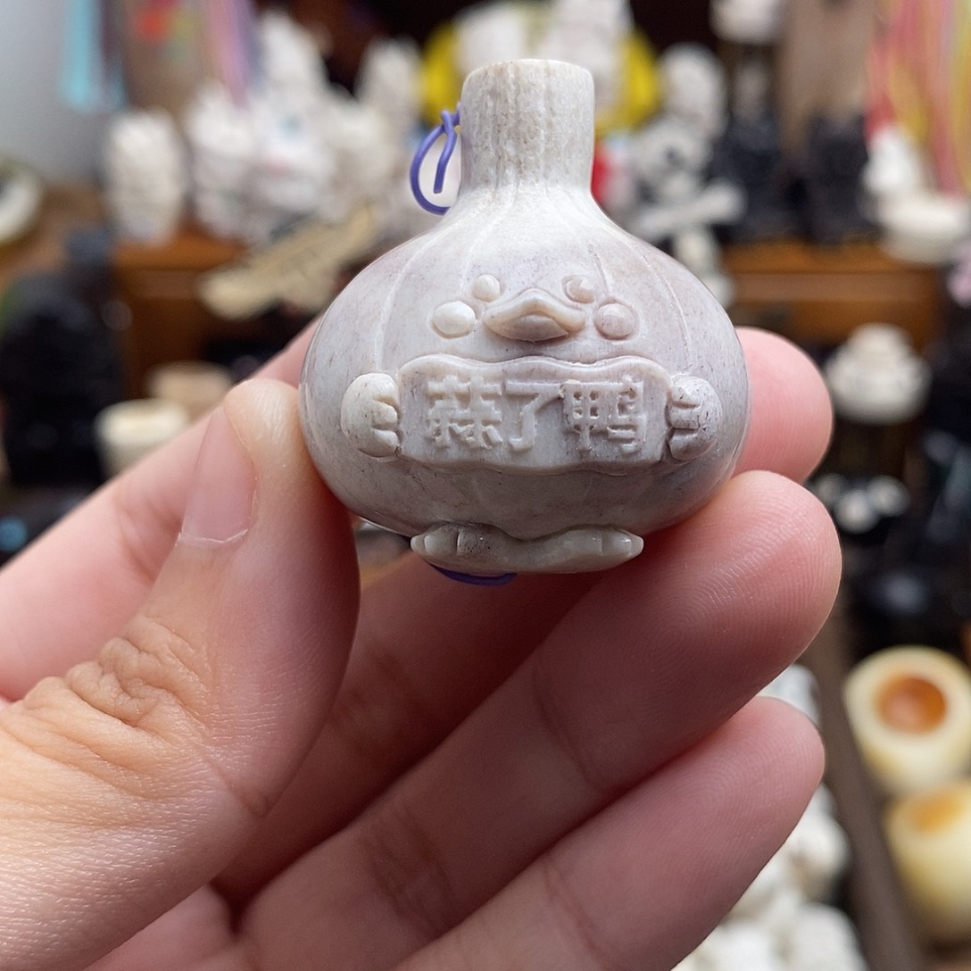 鹿骨把件c20蒜了鸭不退换