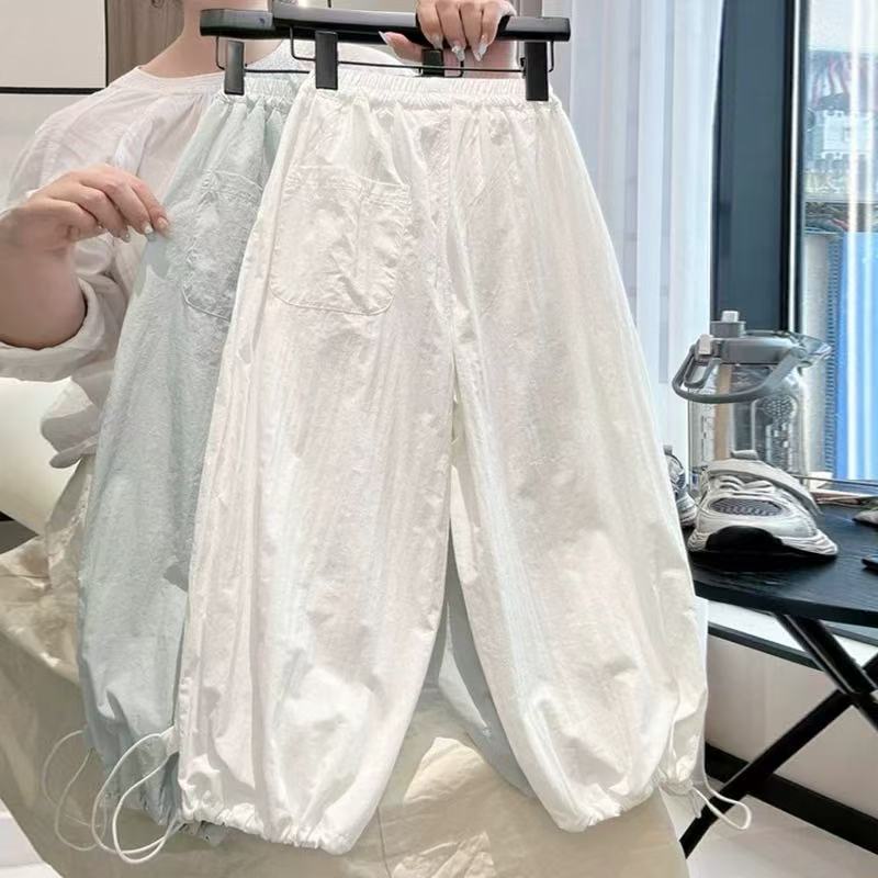 女童山本裤夏季2025新款儿童百搭宽松裤子夏装女孩薄款防蚊裤洋气