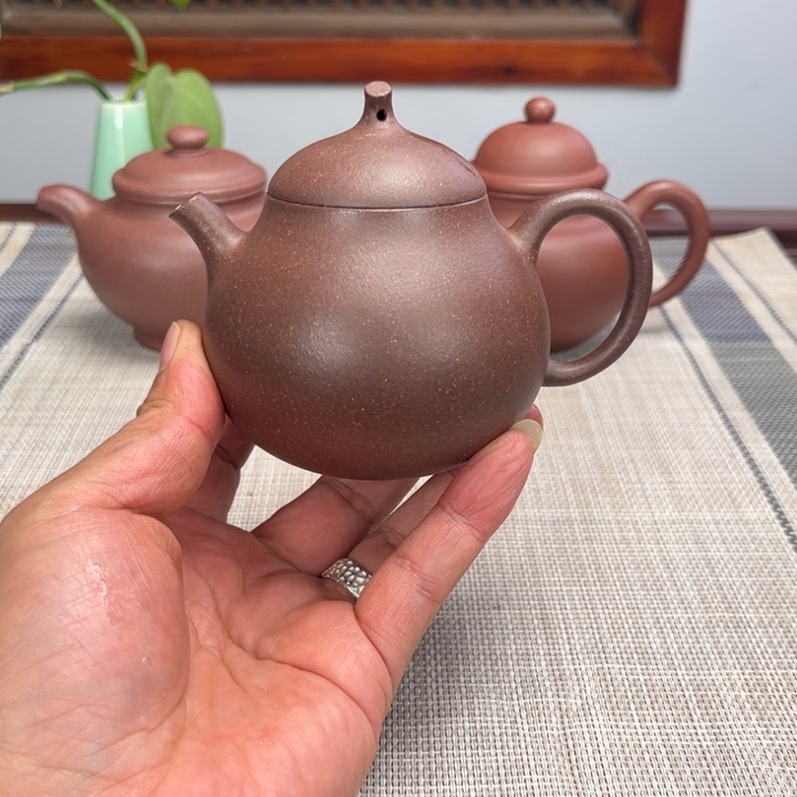 紫砂茶壶茄瓜微微瑕疵