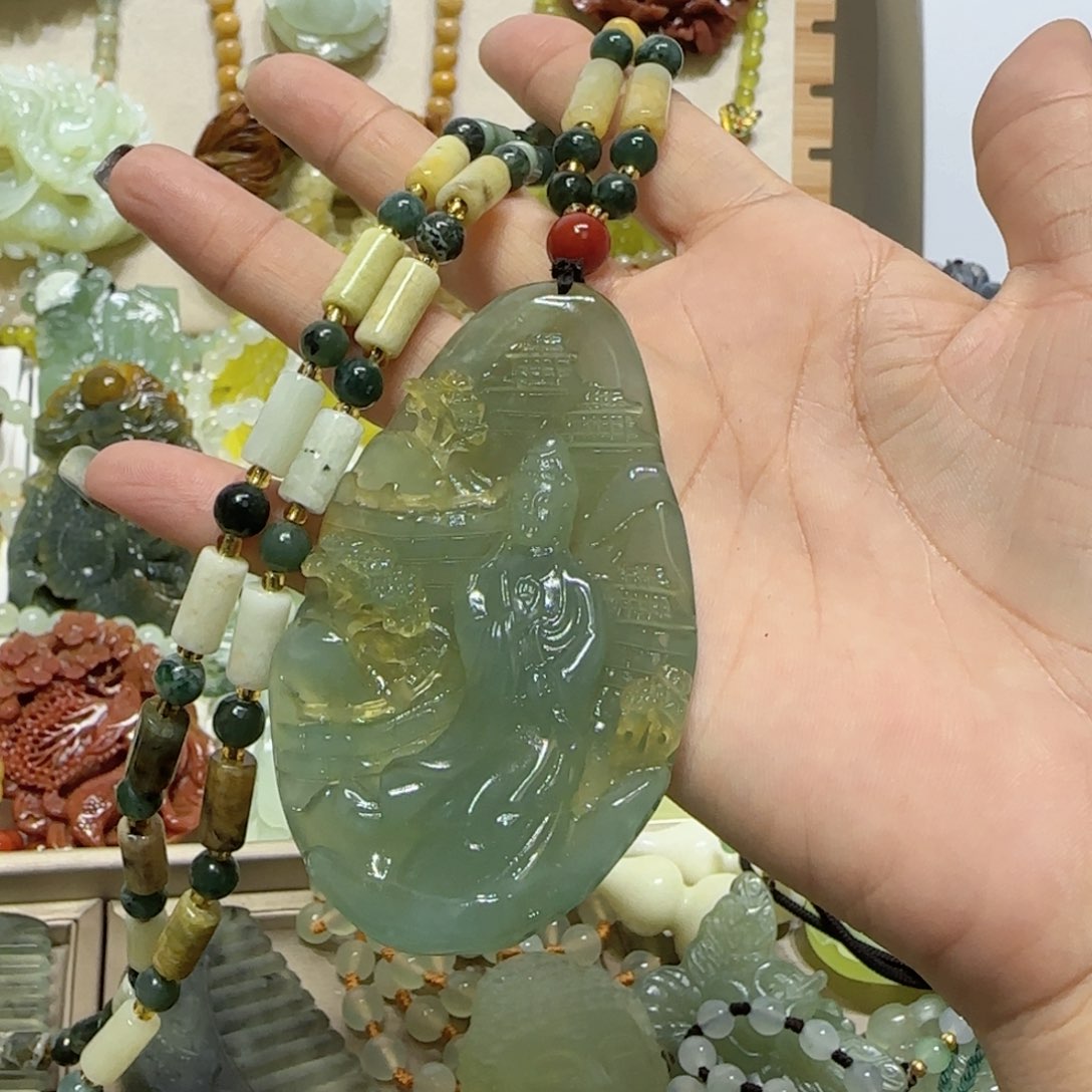 未镶嵌蛇纹石玉吊坠用****9