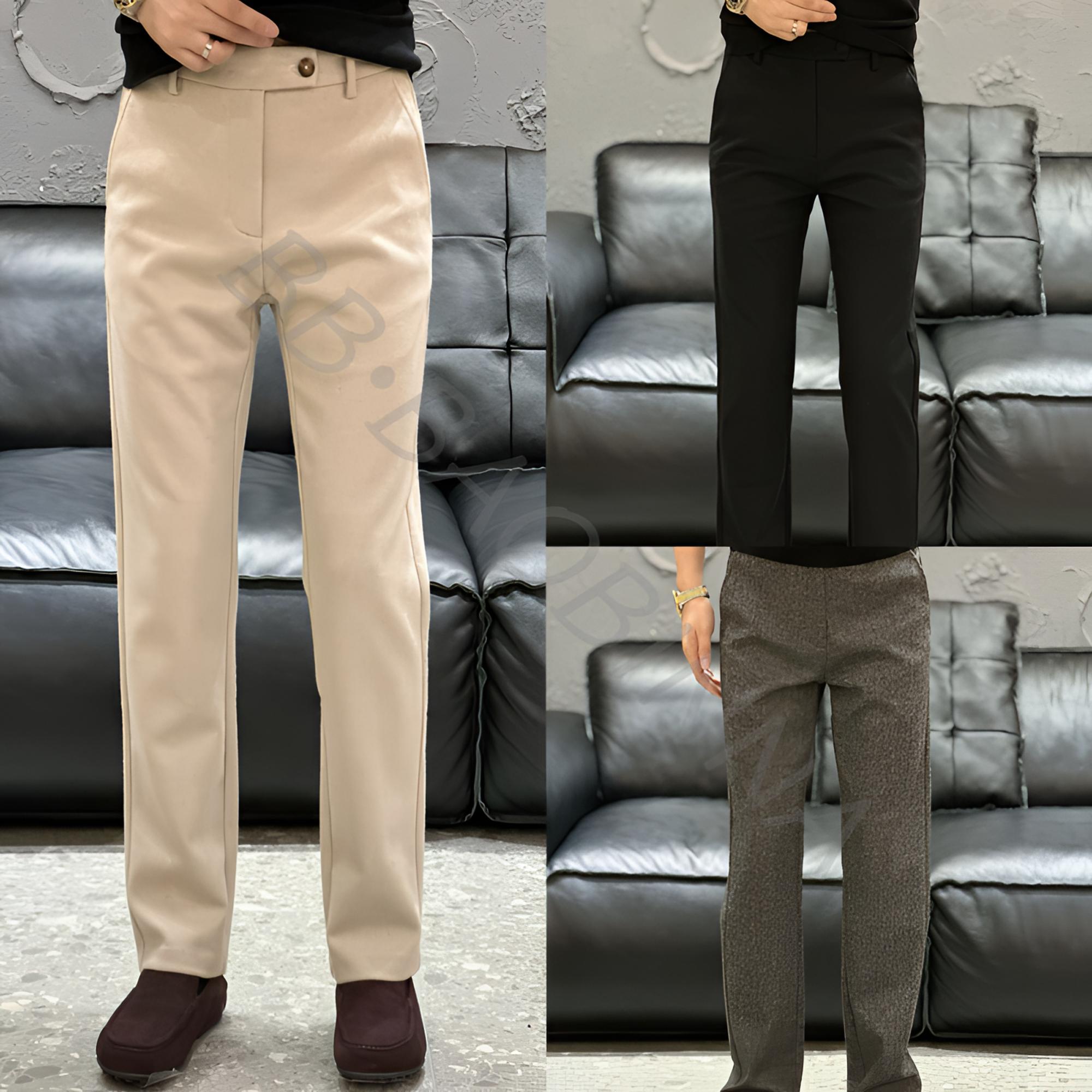 小野· 男装 | 男士高订轻奢羊毛混纺休闲裤6719