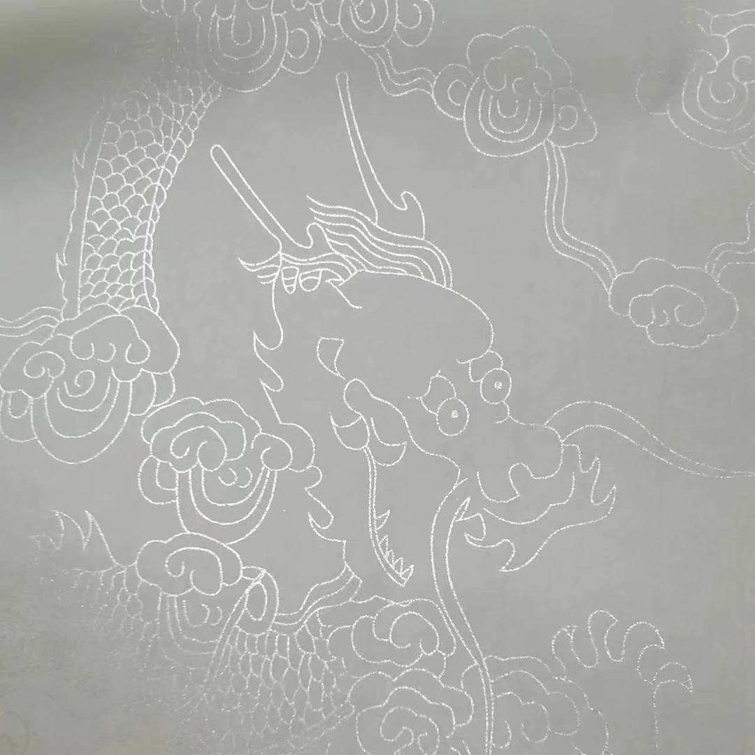 精品加厚生宣四尺四开34x69图案金龙，银龙，各50张一刀100张