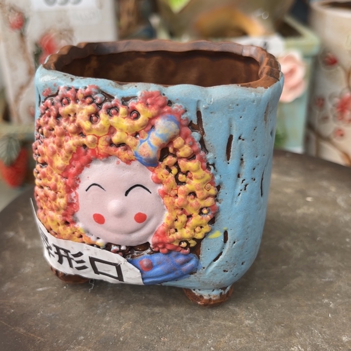 紫砂花盆粗陶材质多肉花盆
