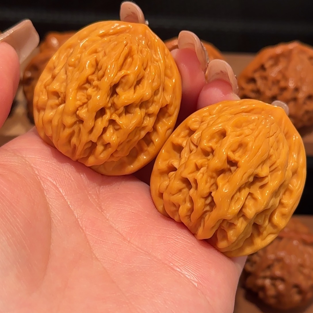 桃核吊坠麦穗虎头39 精品1079