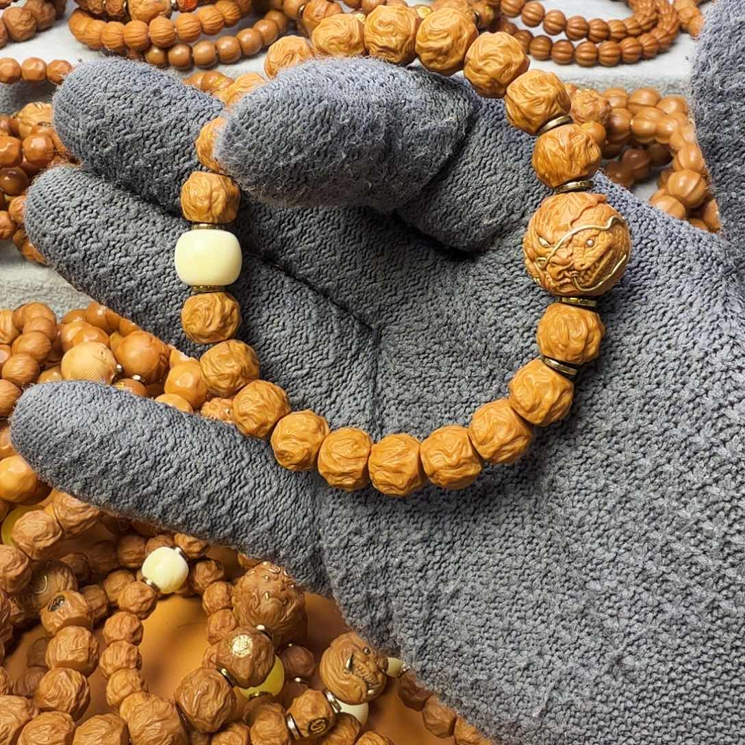 猴头核桃手串龙蛇加龙蛇加金龙头