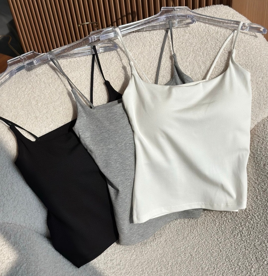 2025新款糯糯抗菌一体爱豆吊带背心