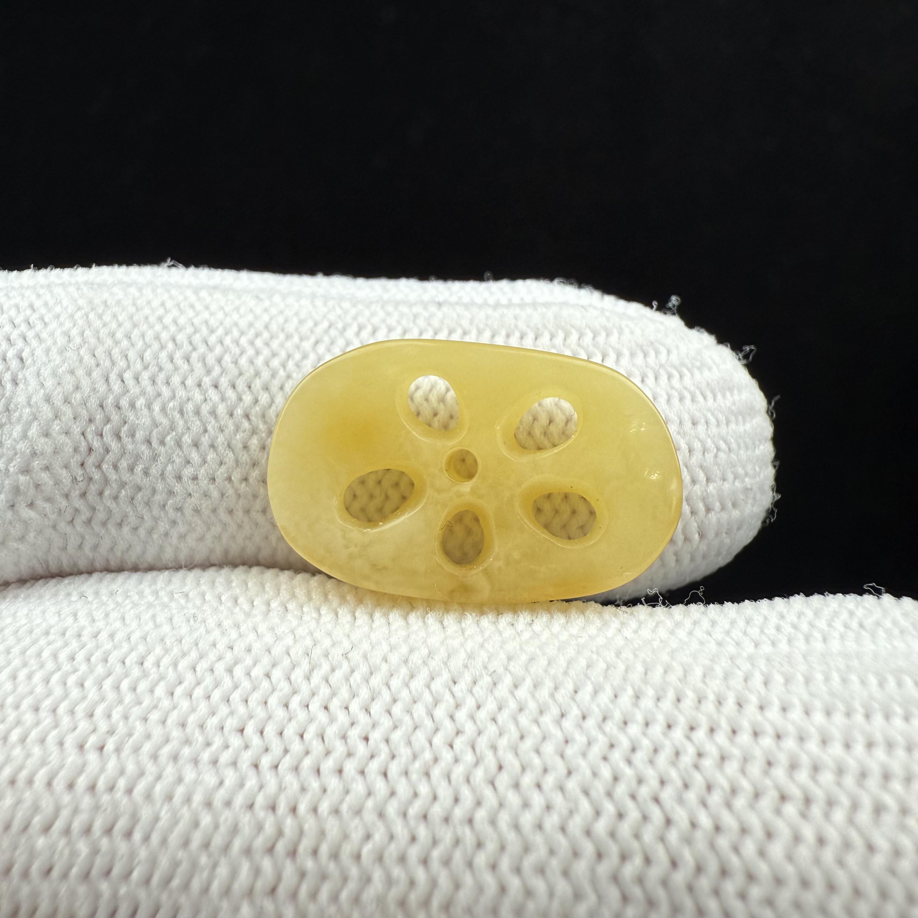 D5254天然原矿蜜蜡 特价藕片 12.4*19.4mm支持复检假一罚十