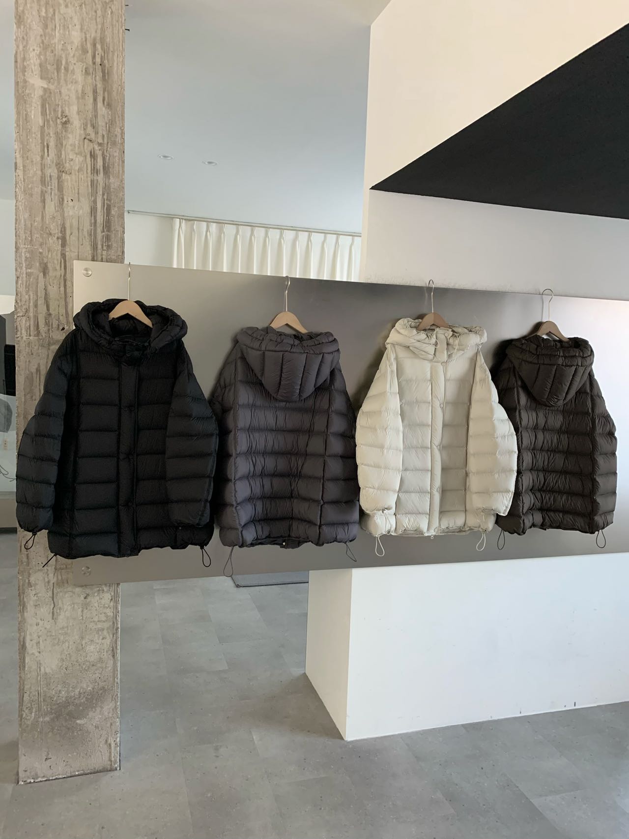 [90白鸭绒]宽松型厚款韩版保暖纯色排骨中长羽绒服