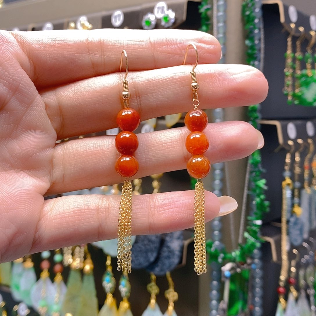 未镶嵌翡翠耳饰翡翠