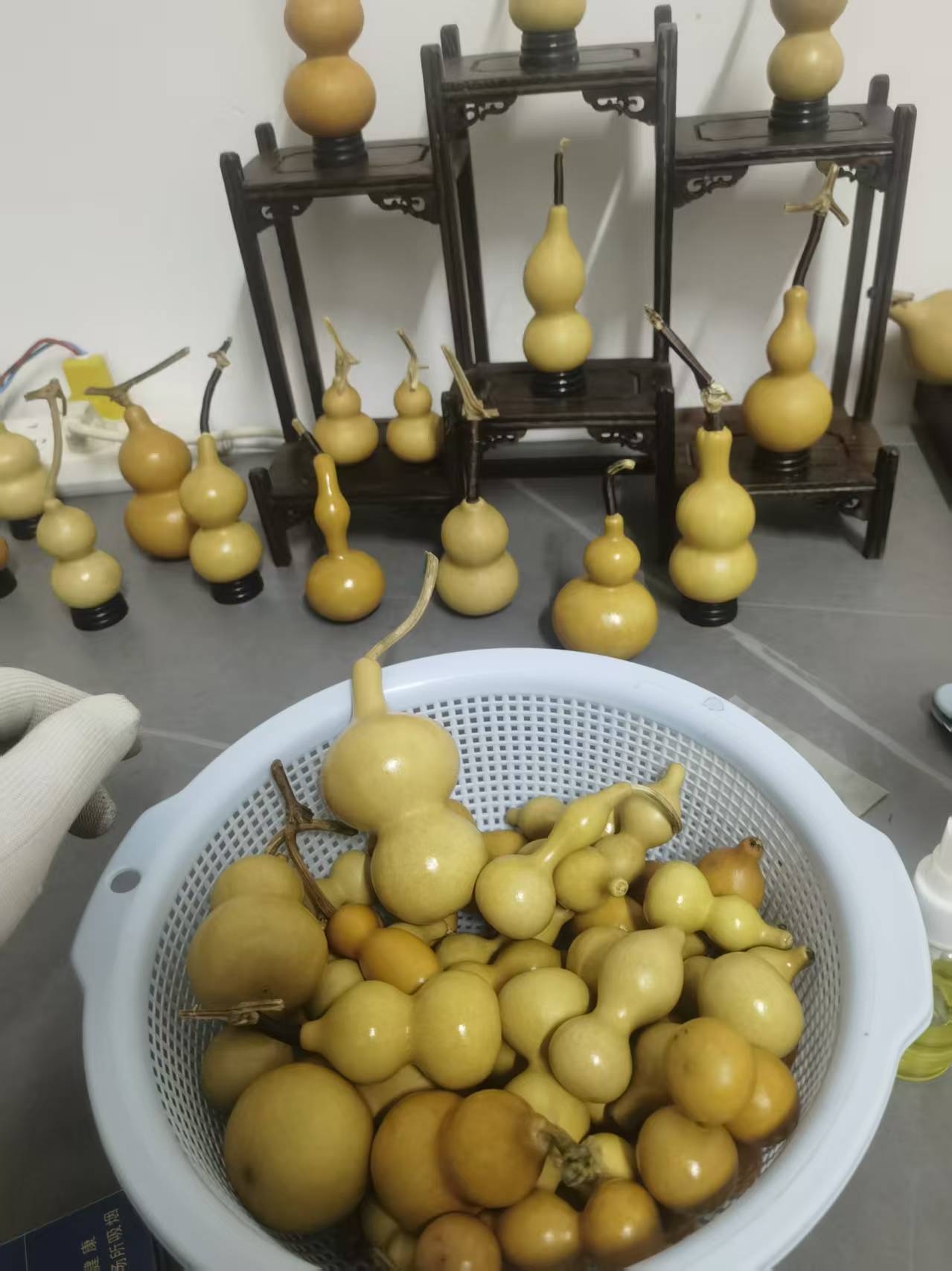 直播间选购拍品手把摆件小葫芦