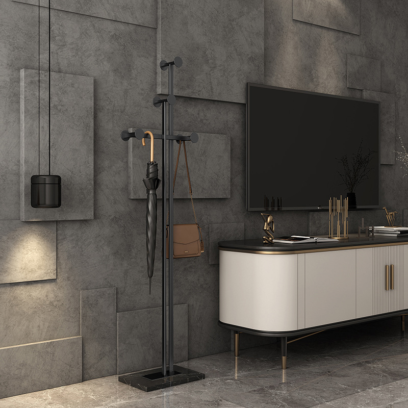 意式轻奢衣帽架客厅卧室落地挂衣架家用立式晾衣架网红金属衣架子