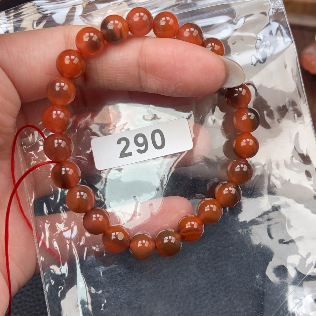 南红玛瑙未镶嵌手链卡7.4