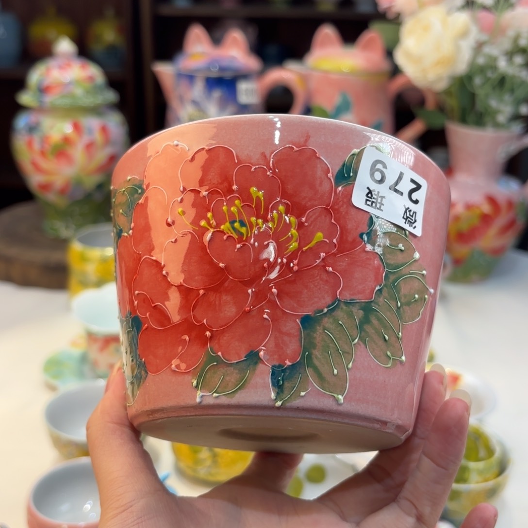 景德镇手绘高温釉下彩陶瓷茶具