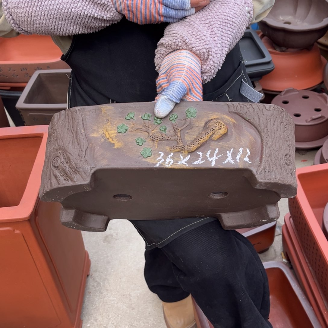 紫砂花盆盆景艺术