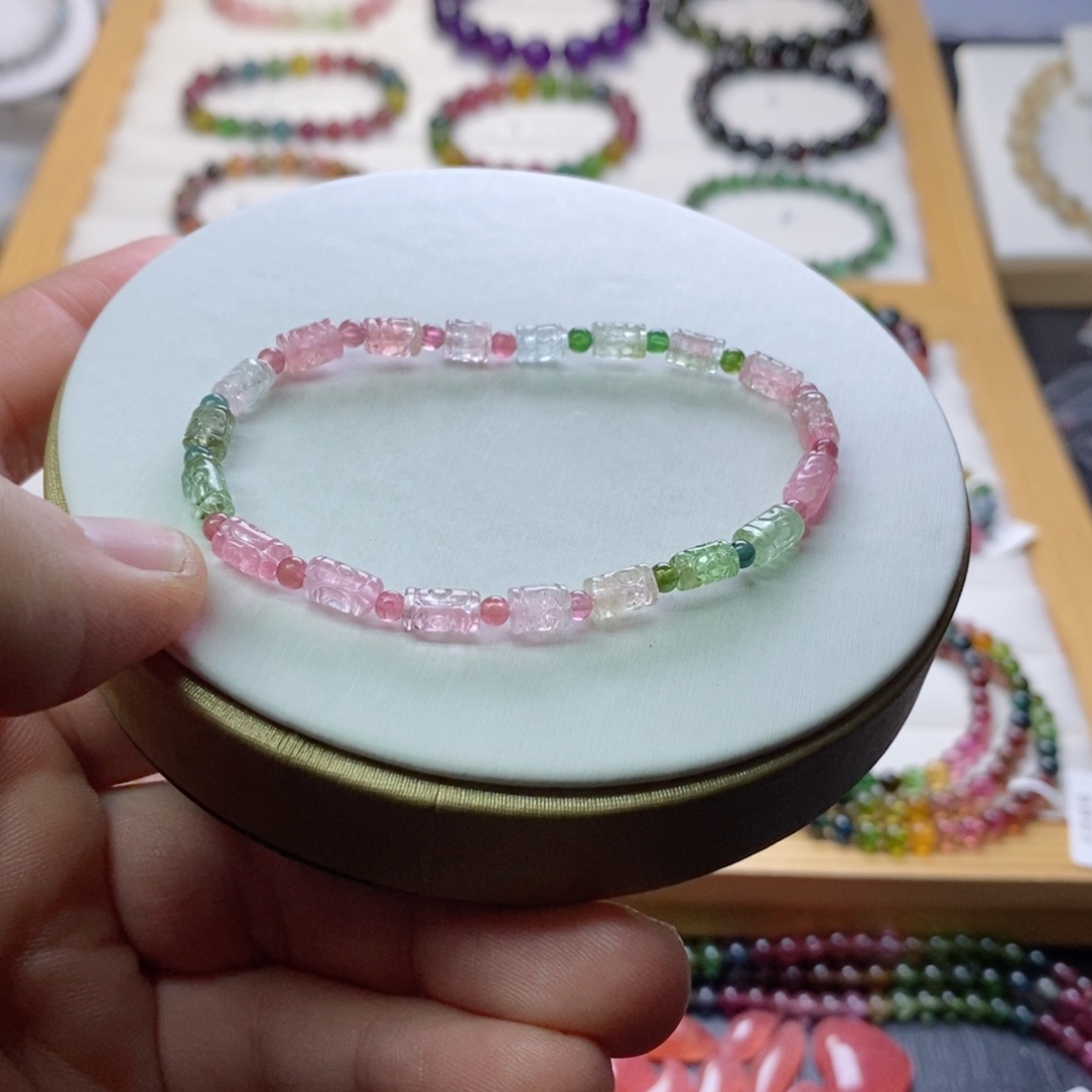 碧玺碧玺手链未镶嵌