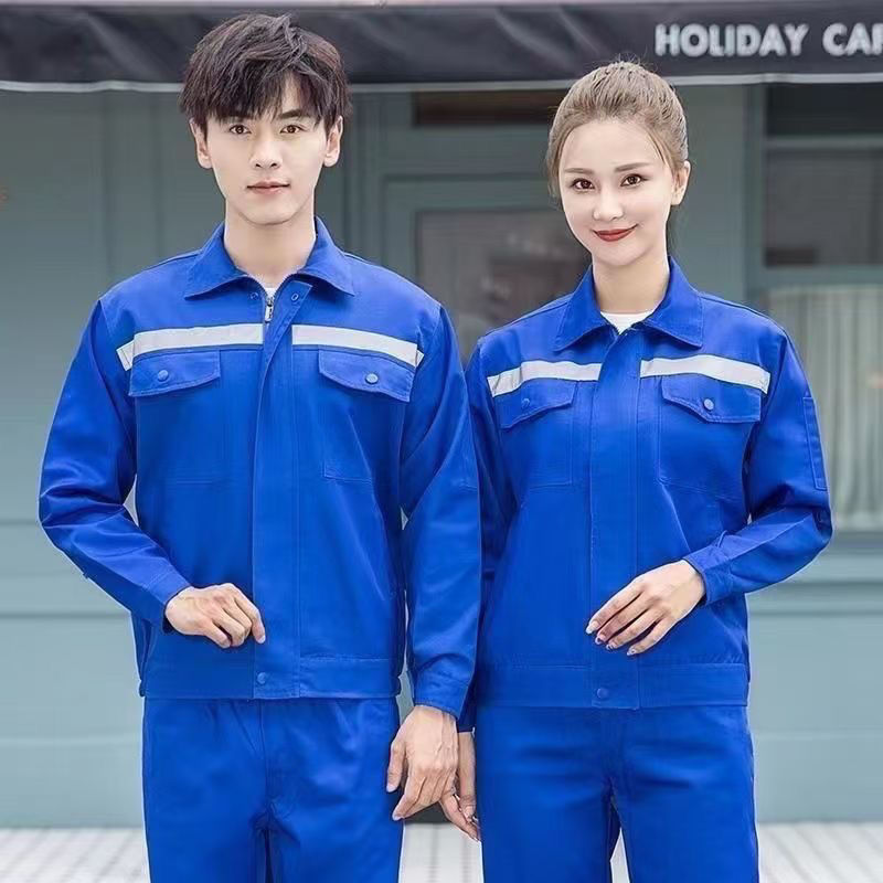 春秋工厂车间套装长袖工装制服上衣工装电工夏季耐磨