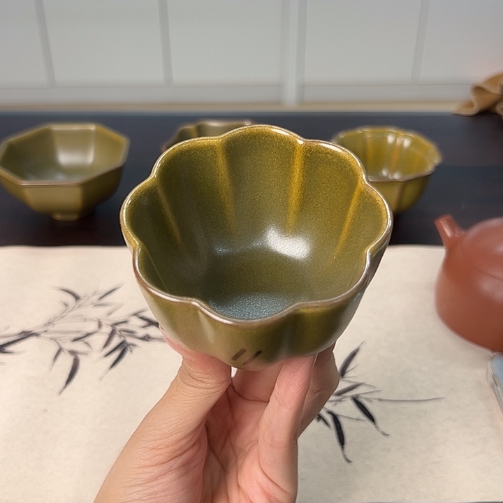 龙泉云间青瓷小米茶器