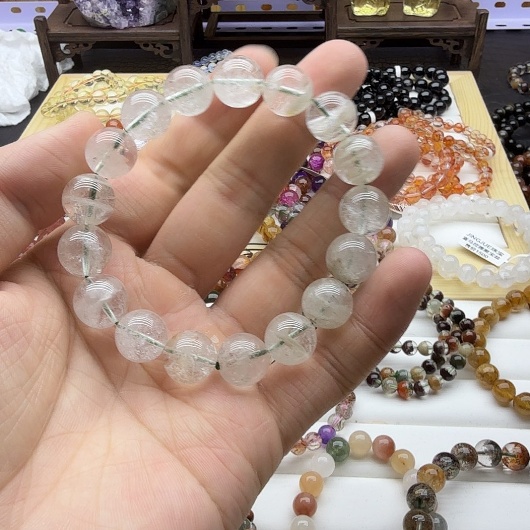 A***四未镶嵌手链水晶天然