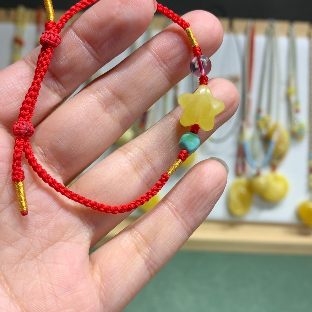 蜜蜡未镶嵌裸石桂花