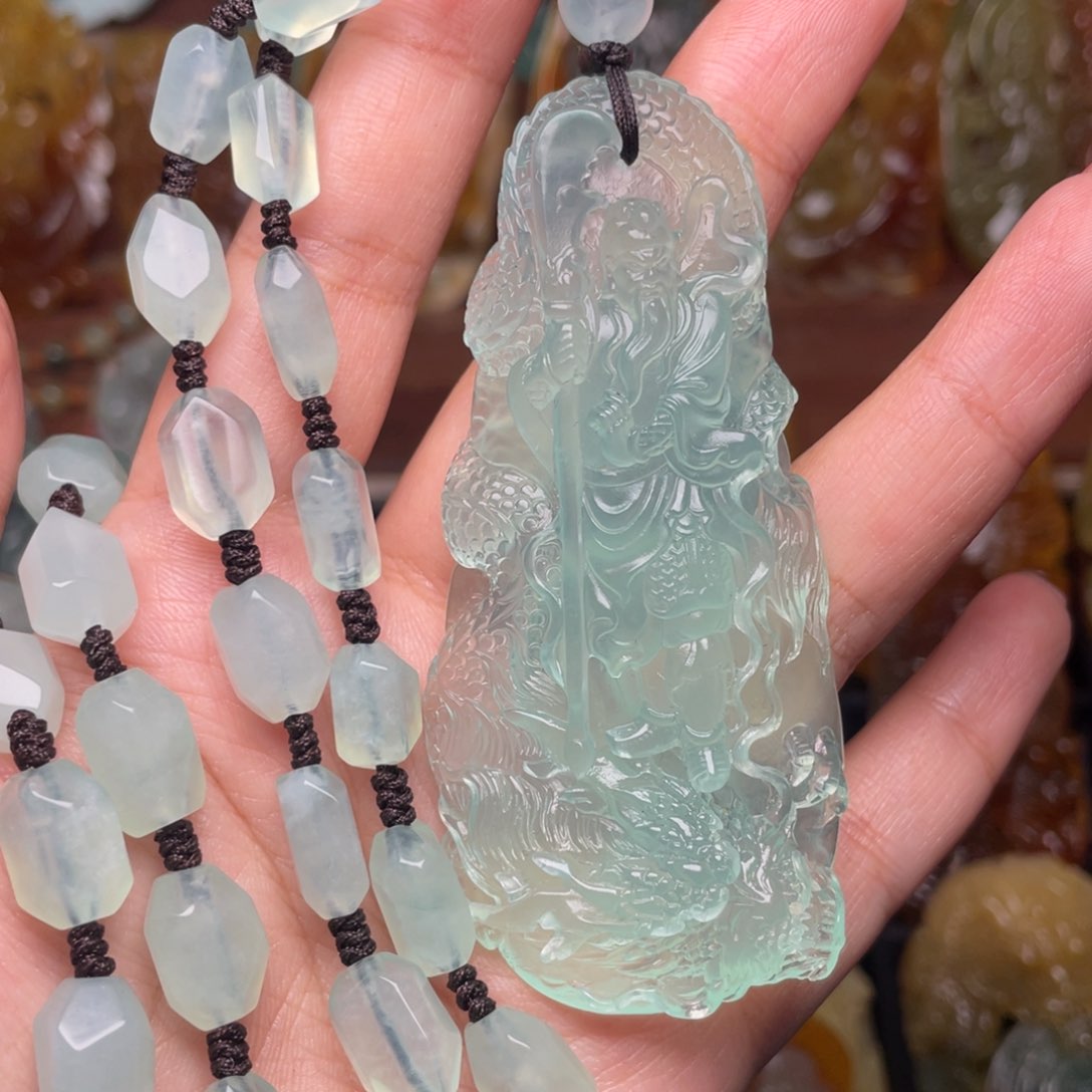 蛇纹石玉颈饰未镶嵌.****.