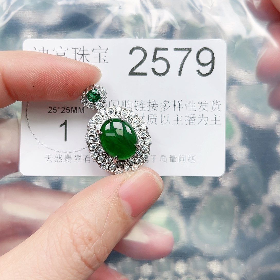 翡翠颈饰未镶嵌翡翠2579