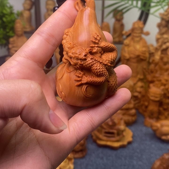 柏木（崖柏）把件龙葫芦