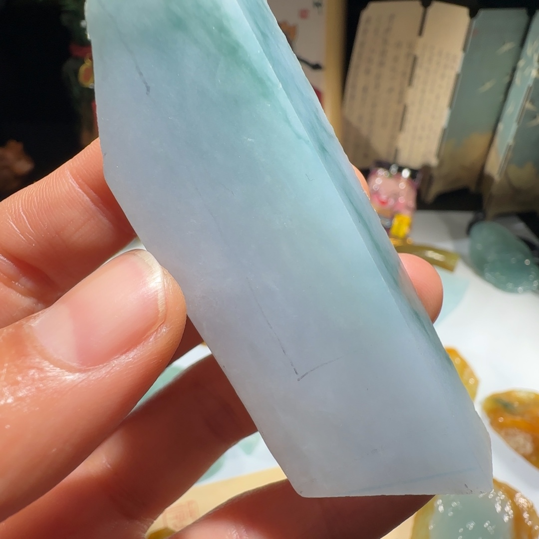泰***紫定制翡翠未镶嵌天然缅甸A货翡翠