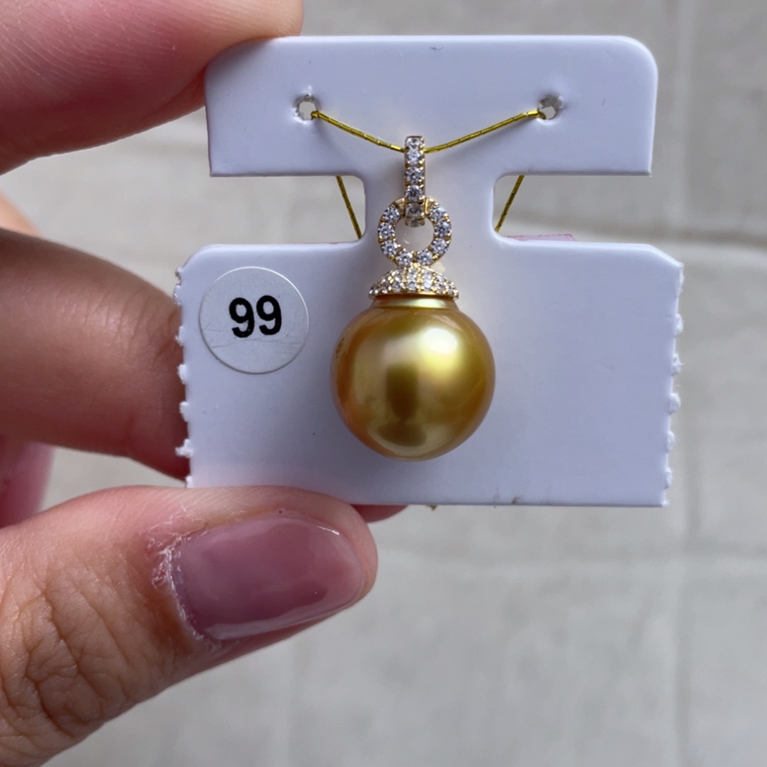 海水珍珠颈饰18K金镶嵌