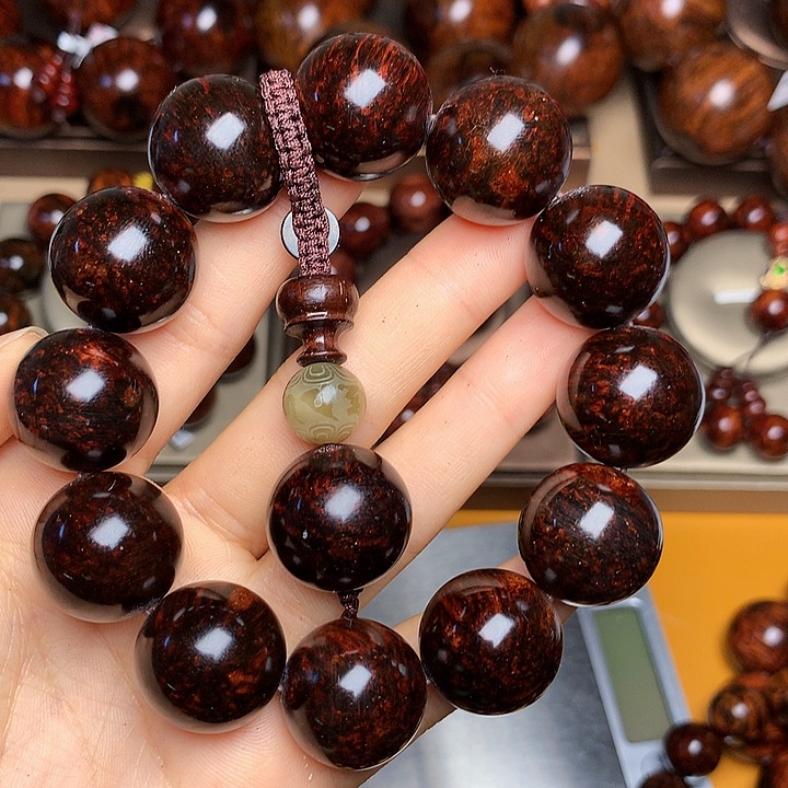 花梨木类手串/手链老挝花梨风化料土埋料油梨老干料2.0