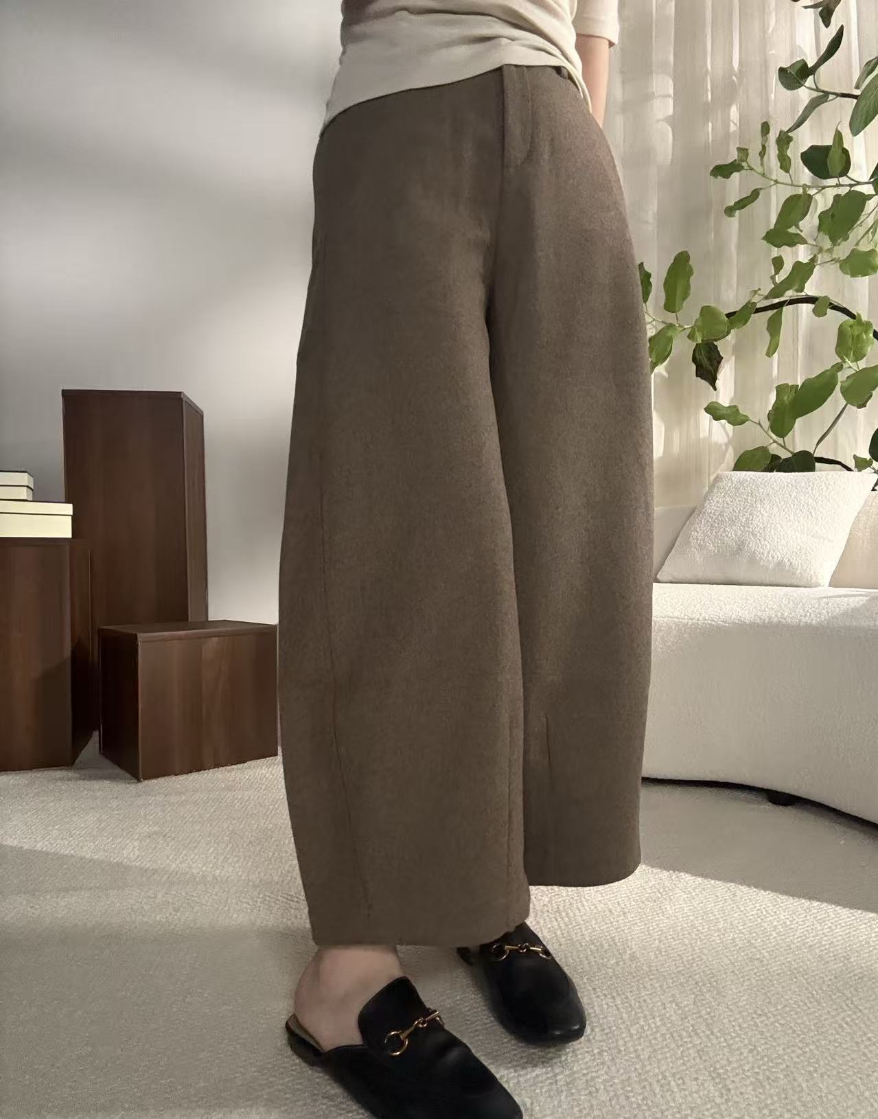 语莫-简奢显瘦时尚经典百搭气质高定设计师休闲裤