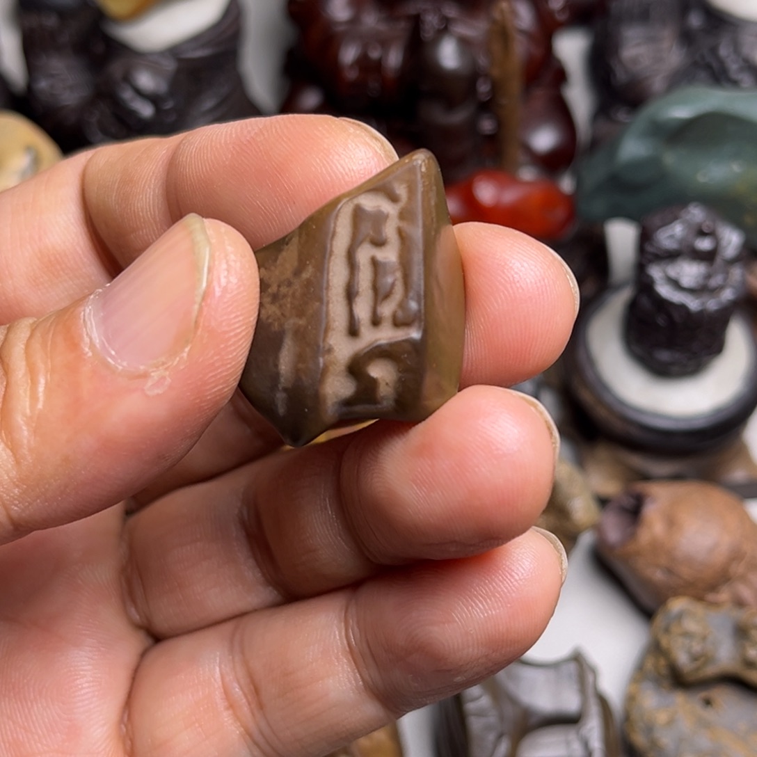 石材戈壁石老坑泥石文字开门